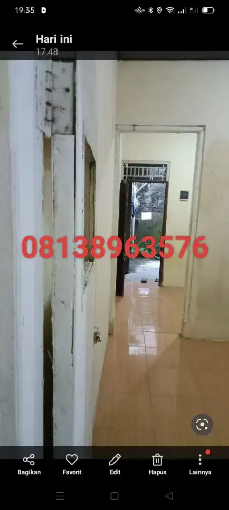 DIKONTRAKAN RUMAH PS. MINGGU DKAT PT. ANTAM TOL TB. SIMATUPANG