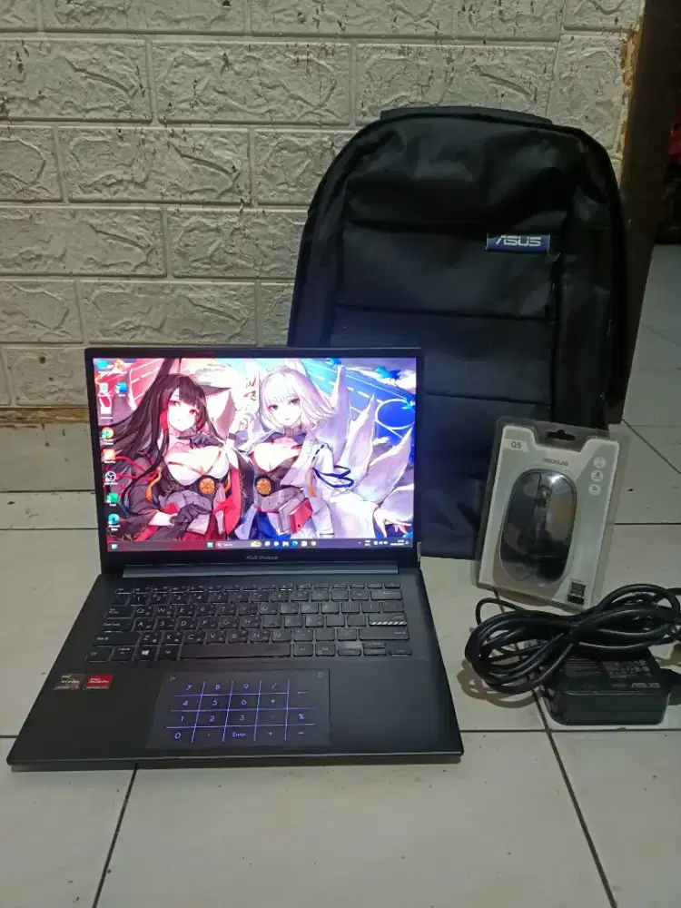 Dijual Asus vivobook M3401QA 14 OLED Amd Ryzen 7 ( ram 16/ ssd 512 )