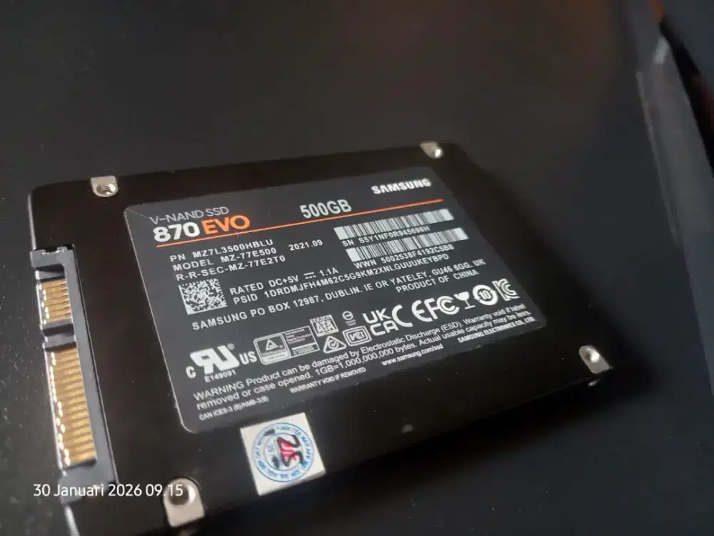 Ssd samsung evo 870 sn 500gb normal