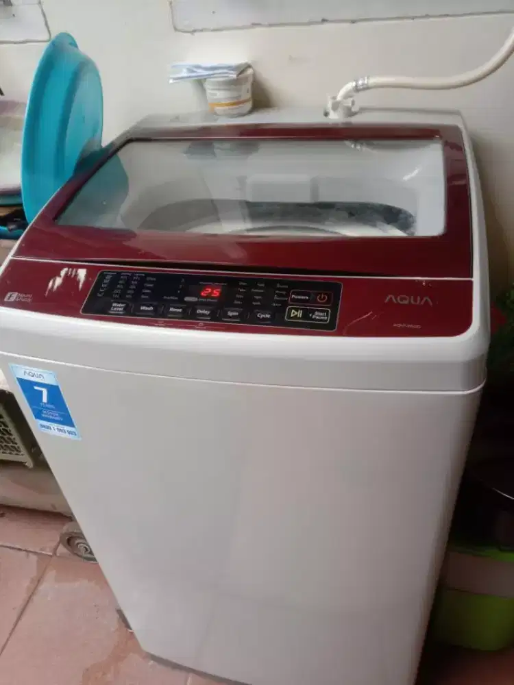 Mesin cuci merk Aqua 1 tabung AQW-78 DD