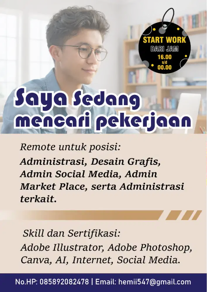 Desain Grafis, Admin Social Media, Adiministrasi terkait