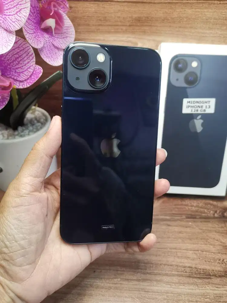 iphone 13 128gb black bh 93% ex ibox mulus terima tuker tambah