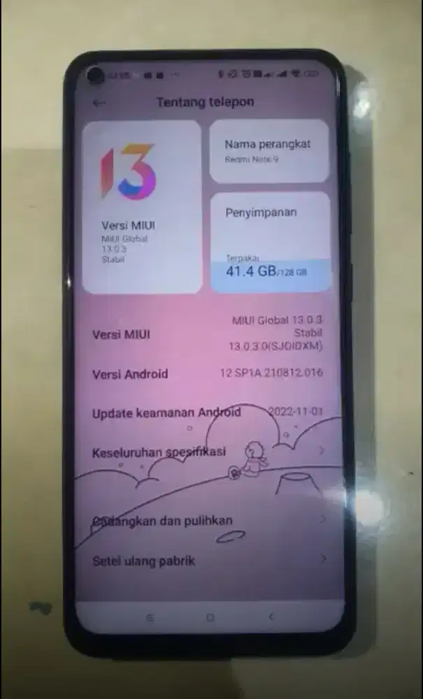 Redmi Note 9 Lengkap 6/128