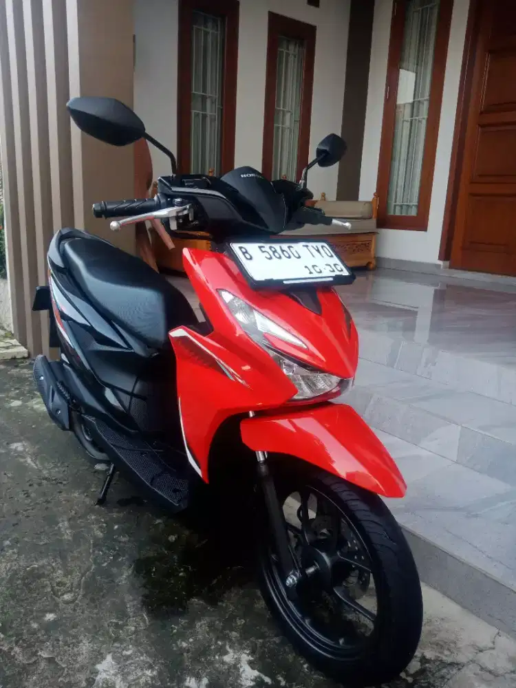 LOW KM! NEW HONDA BEAT SPORTY ALARM PAJAK PANJANG FULL ORI KAYA BARU!!