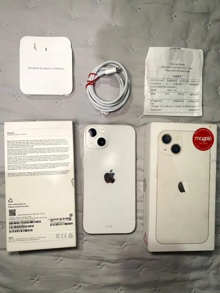 iphone 13 128gb starlight resmi ibox/digimap BNOB