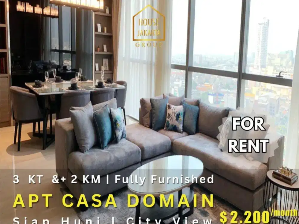 DISEWAKAN APARTEMEN CASA DOMAINE