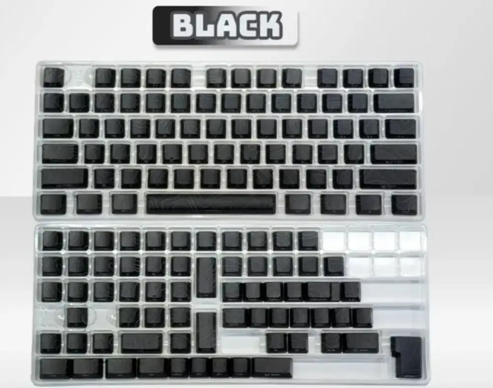 Keycaps Topographic Shine-Through OEM - Black