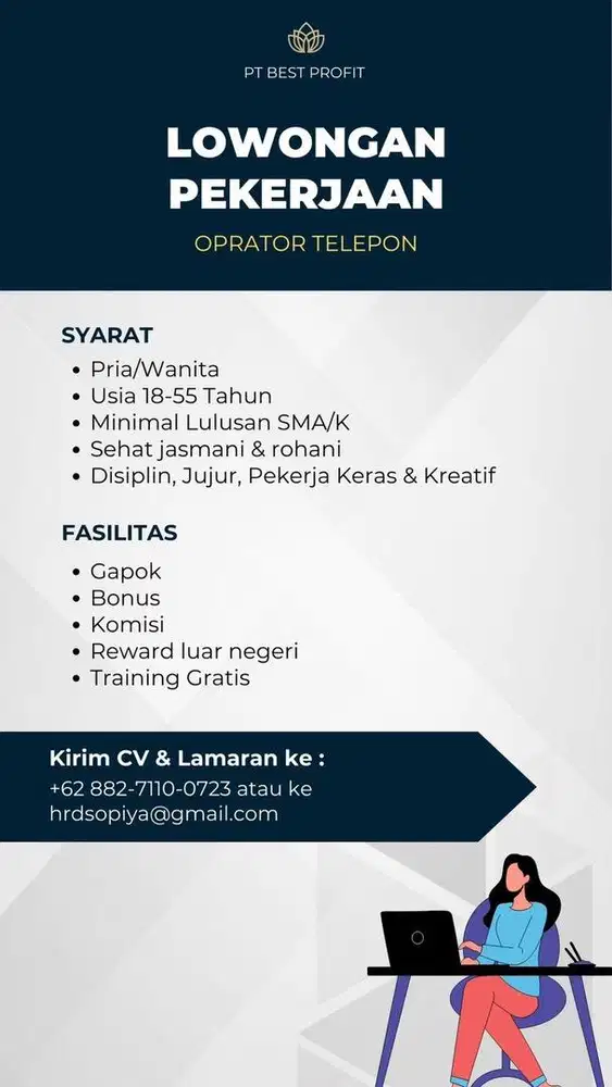 Loker Oprator telepon