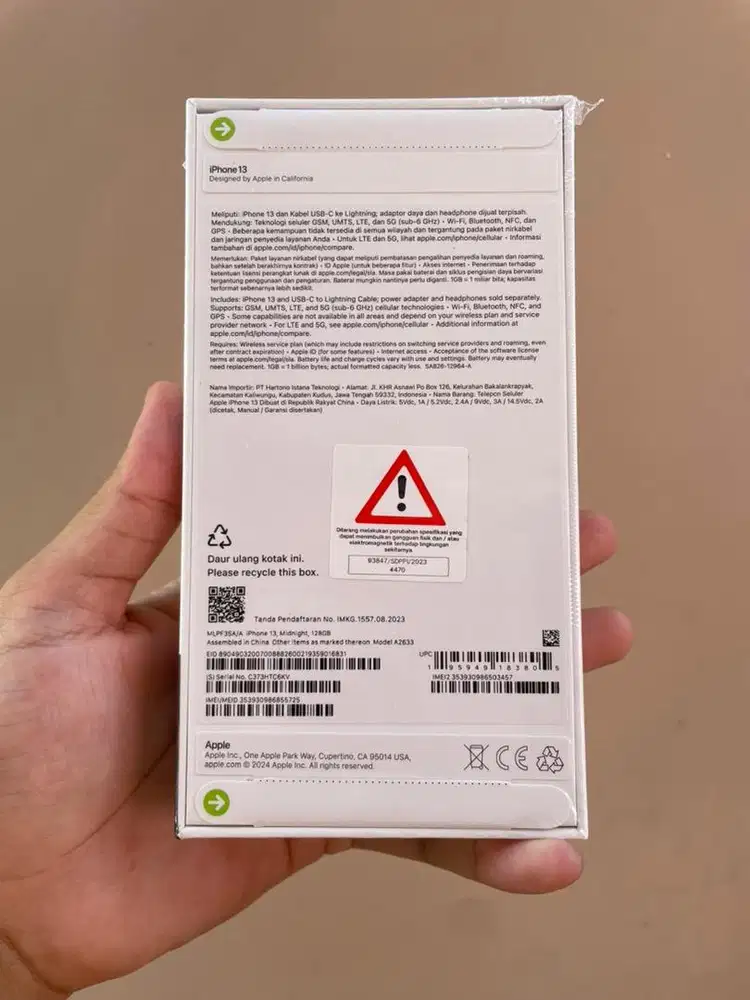 iPhone 13 128GB iBox Fullset No minus