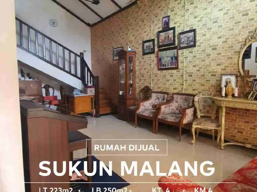 Dijual Rumah Nyaman di Sukun, Malang Kota Kondisi Sangat Terawat