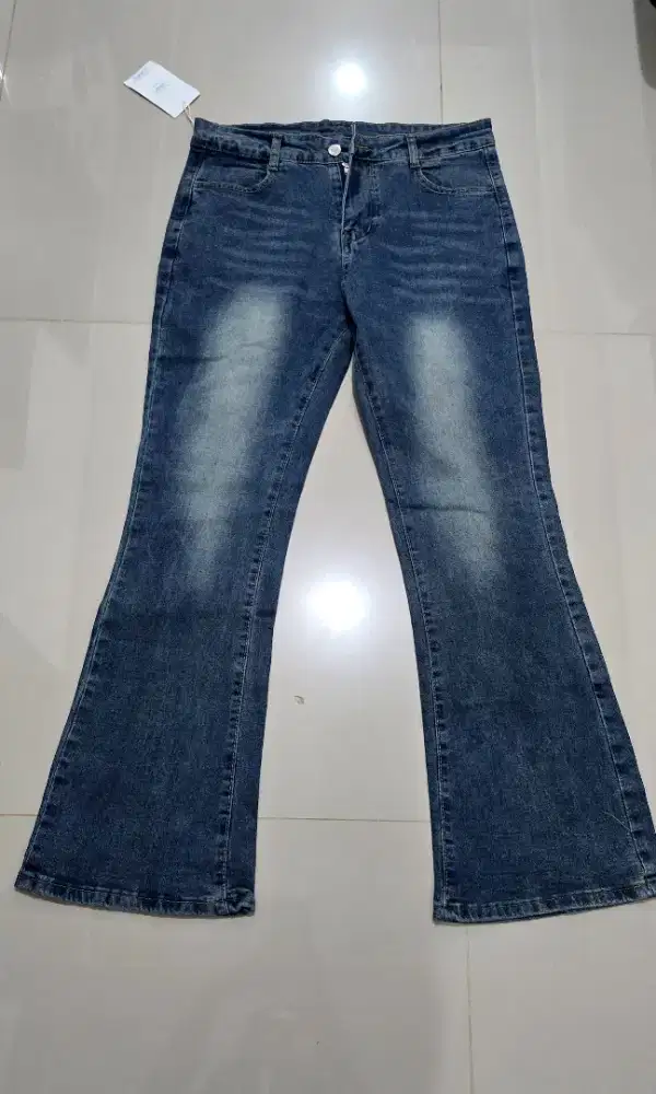 Jeans cutbray size L