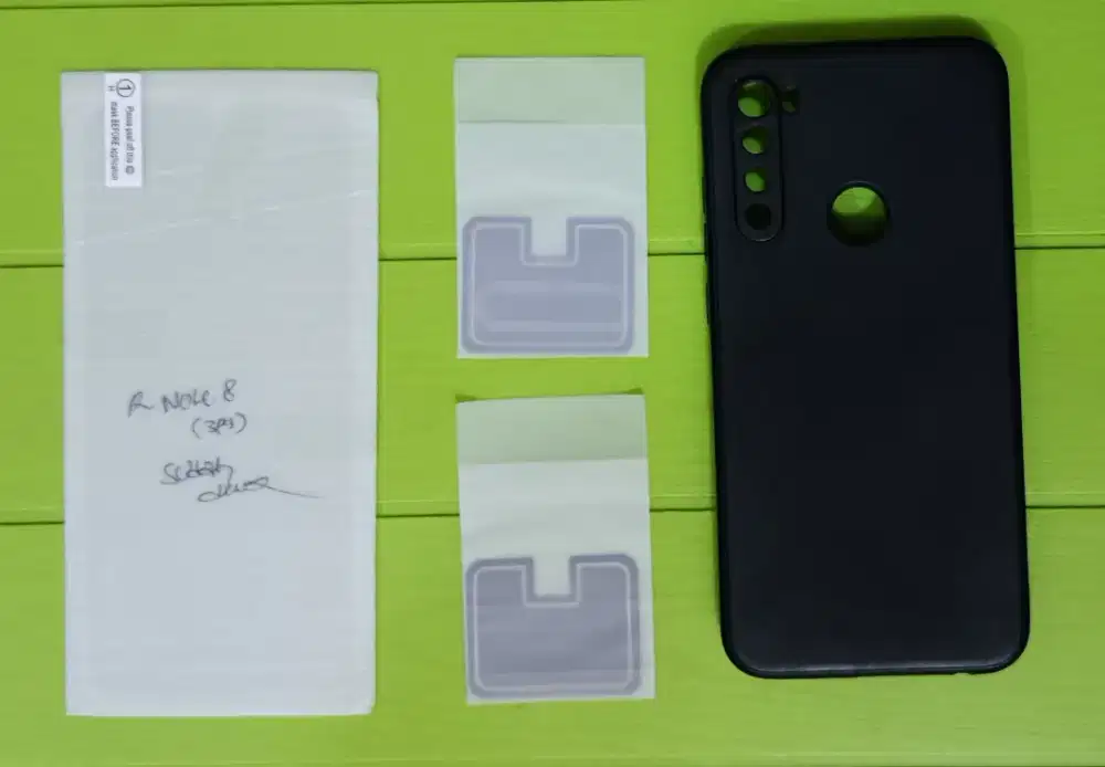 Softcase, anti gores touchscreen & kamera belakang redmi note 8 NEGO