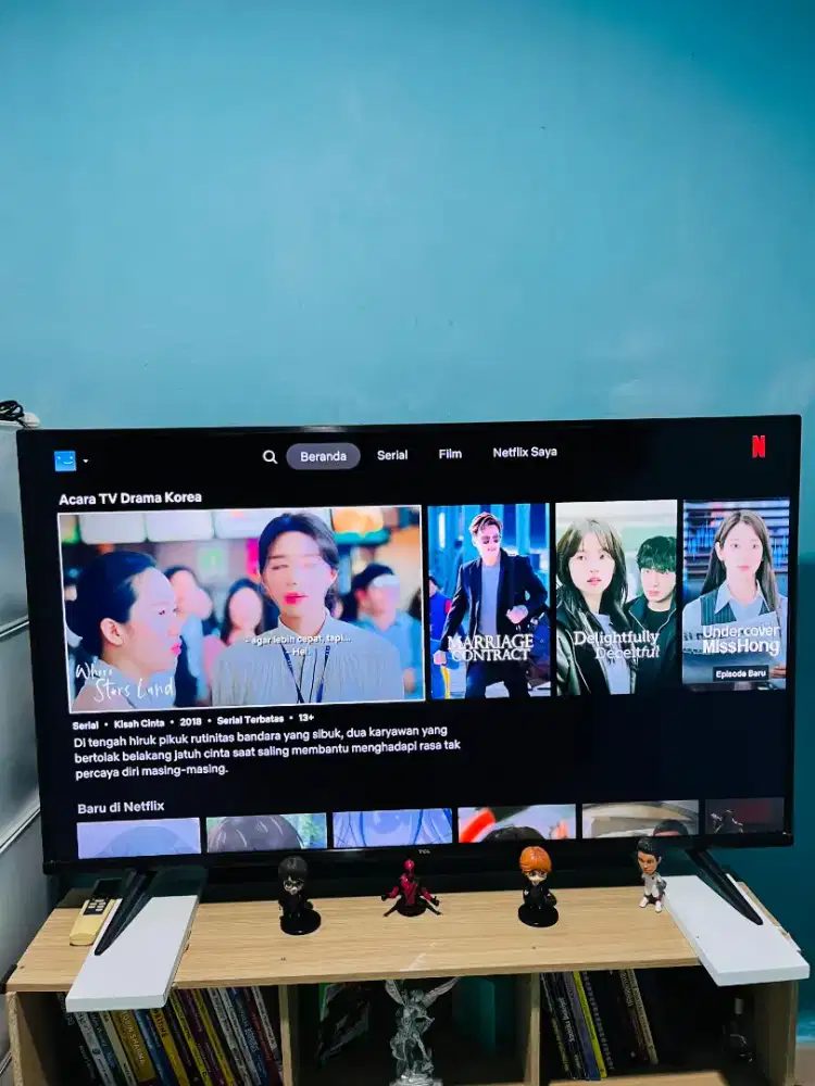 TV TCL LED 50 Inch 50A8 Smart Android 4K UDH Netflix HDR