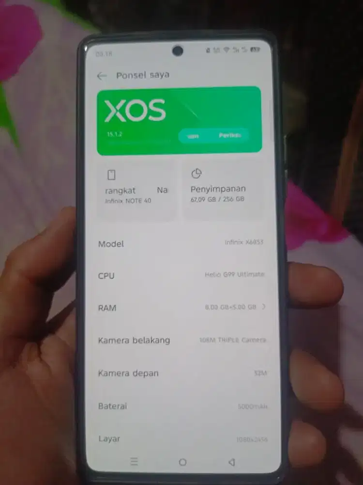 INFINIX NOTE 40 BMW EDITION MULUS BANGET 8+8/256 GB