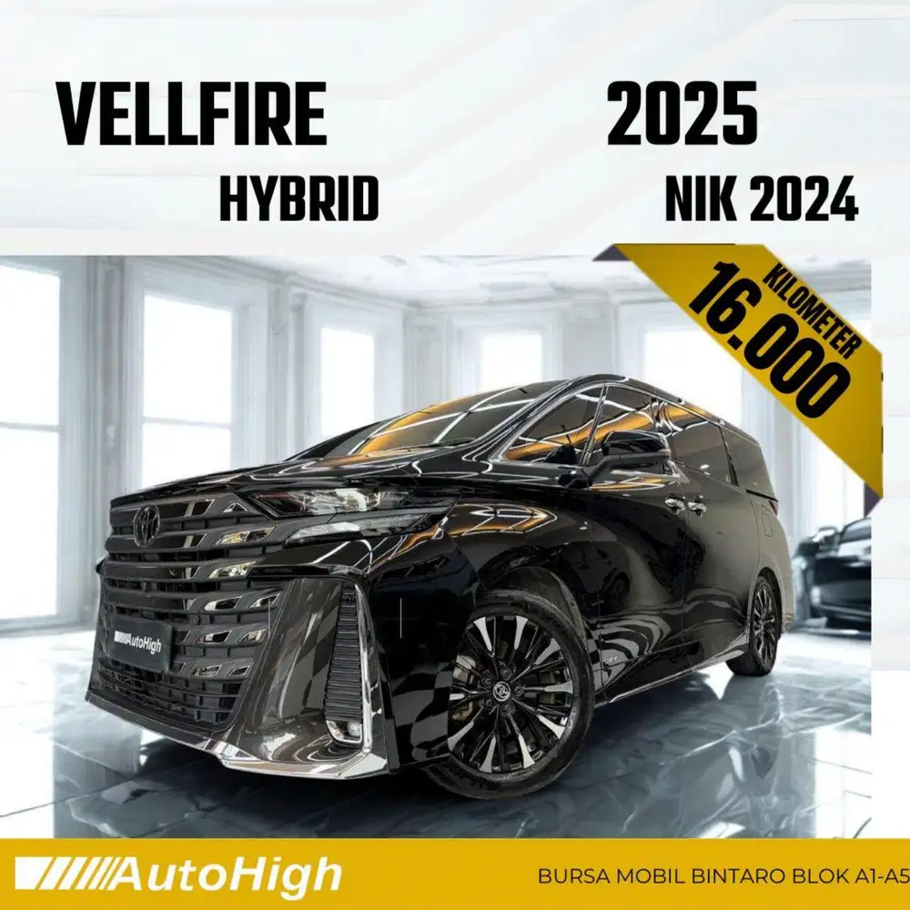 DP10% [Km16.000] Vellfire VIP Hybrid 2024 Black Reg 2025 #AUTOHIGH