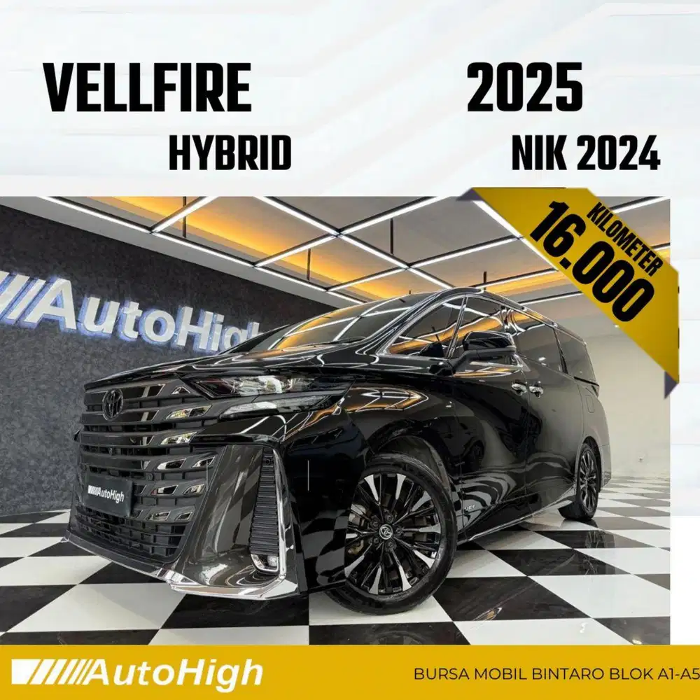 DP10% [Km16.000] Vellfire VIP Hybrid 2024 Black Reg 2025 #AUTOHIGH