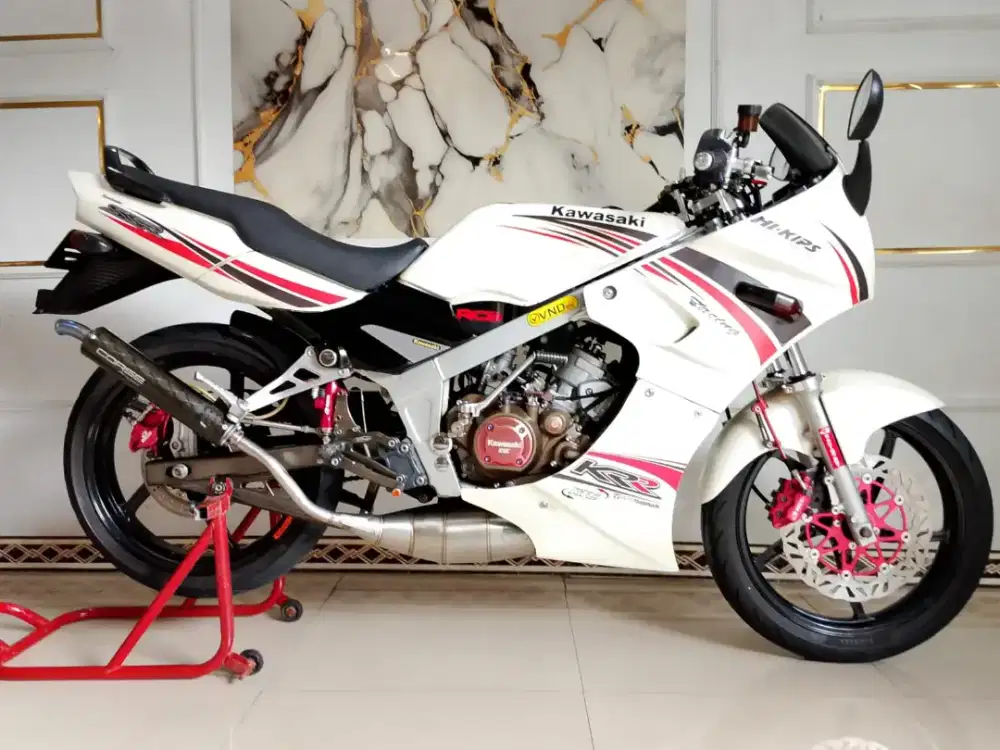 KAWASAKI NINJA R 2014 ALBINO UP SSR WHITE FULL VARIASI SUNMORI+ORIANYA