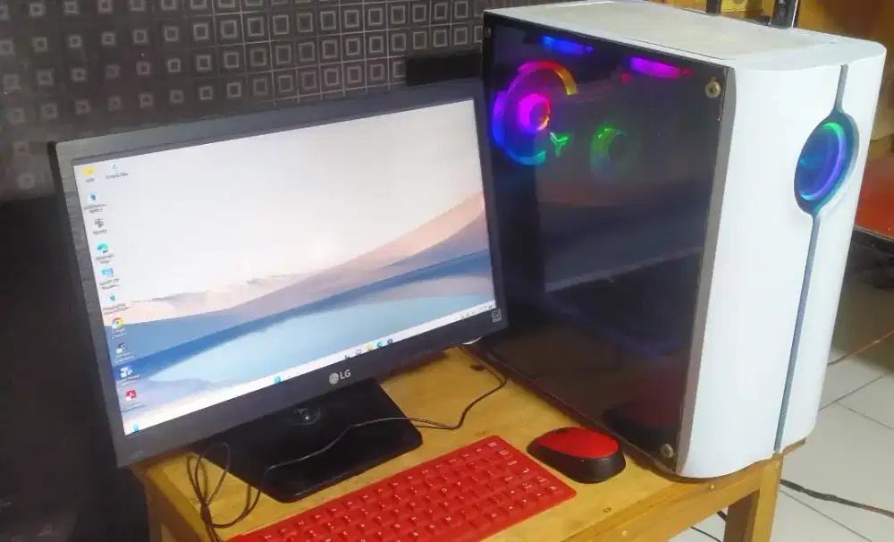 PC Gaming Full Set – Intel i7 RAM 16GB + SSD Monitor LG 19