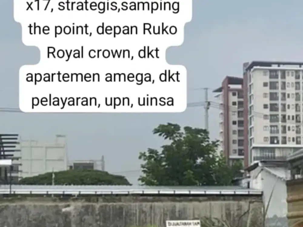 DIJUAL TANAH NOL JALAN POROS 2 MENIT DARI MERR