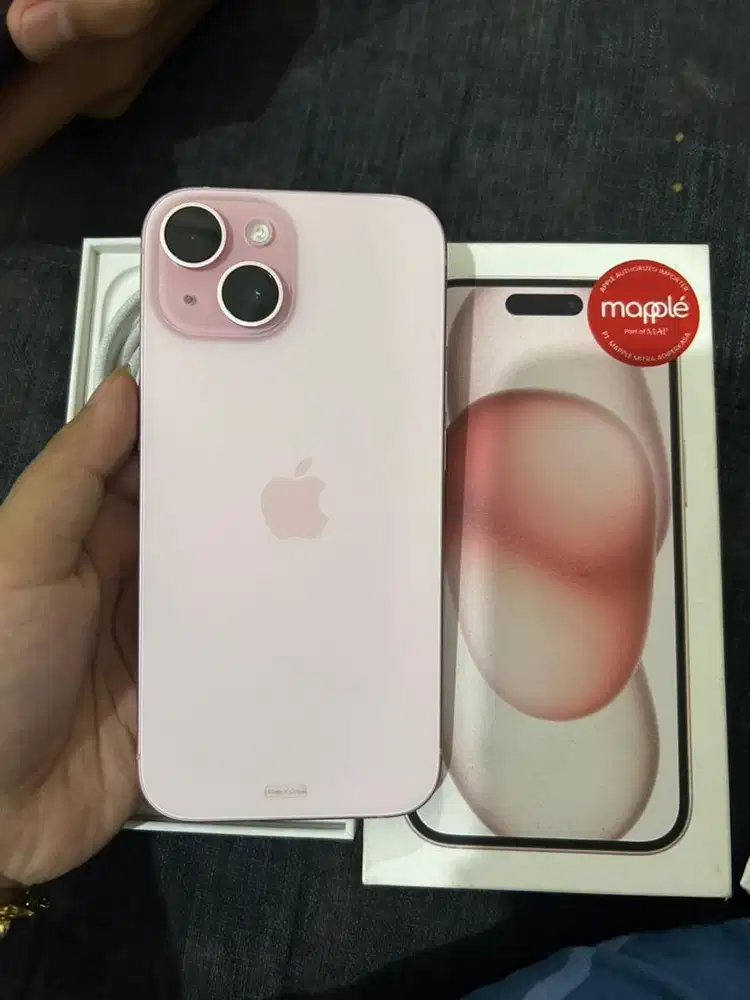 15 128gb pink ibox pemakaian 1 bulan