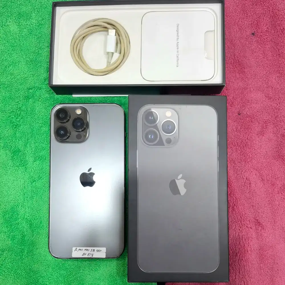 iPhone 13 Pro Max 1TB iBox Fullset ori Free Adapter