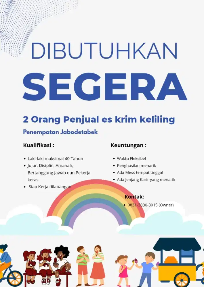 Loker penjual es keliling