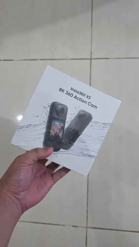 Insta360 X5 BNIB: Video 8K, Foto 72MP, Tahan Air 15m. BNIB & 100% Ori