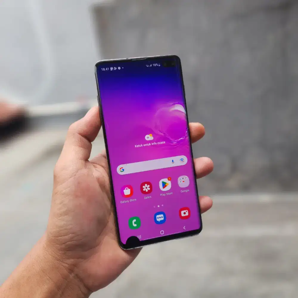 SAMSUNG GALAXY S10 PLUS SEIN 8/128 GB MINUS TOMPEL FUNGSI NORMAL