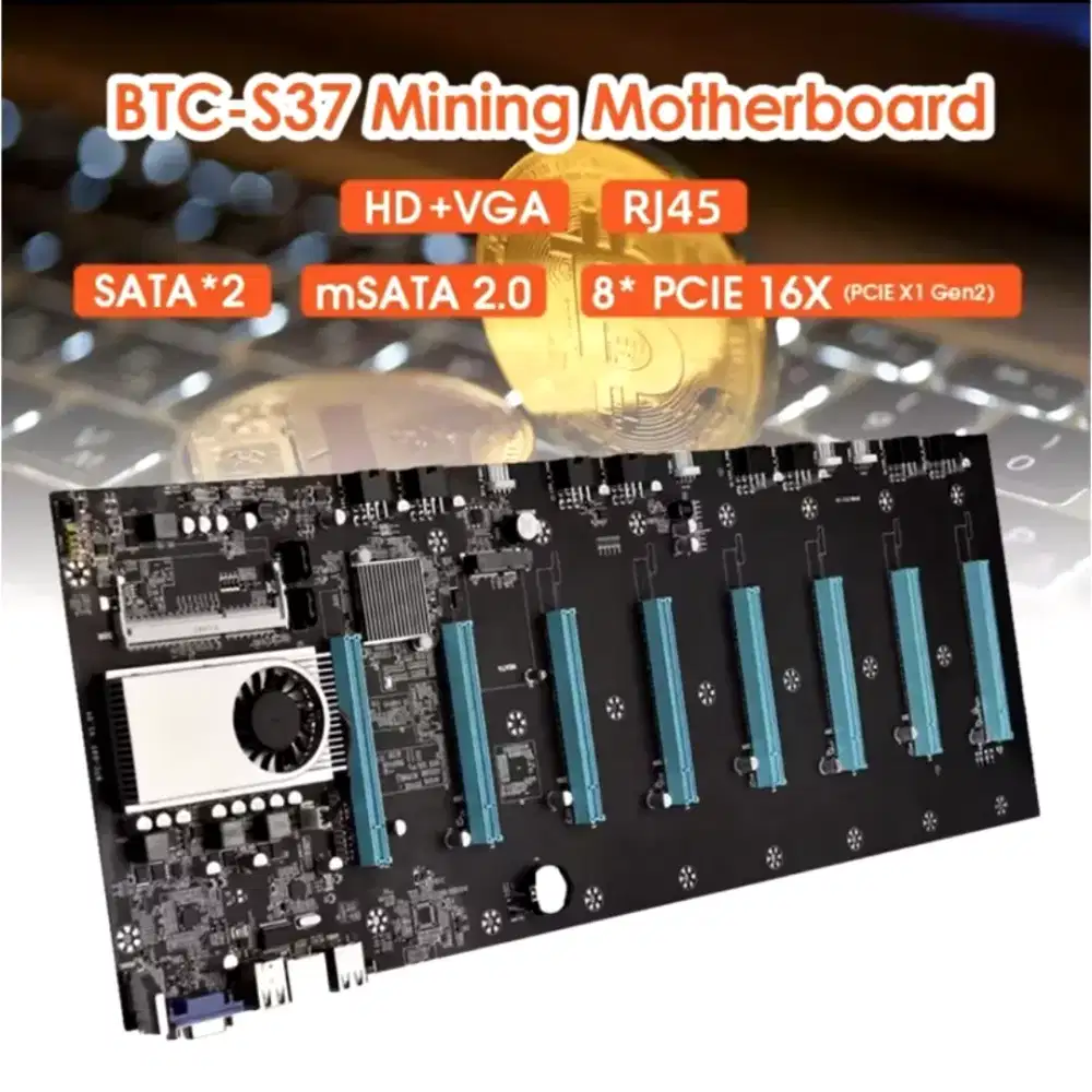 BTC X37 MOTHERBOARD MINING