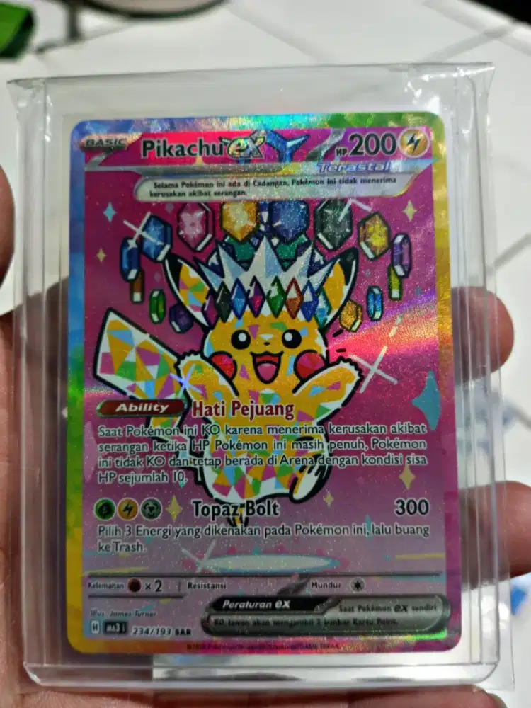 Kartu Pokemon Pikachu EX SAR | TCG Pokemon ID | Kartu Pokemon SAR