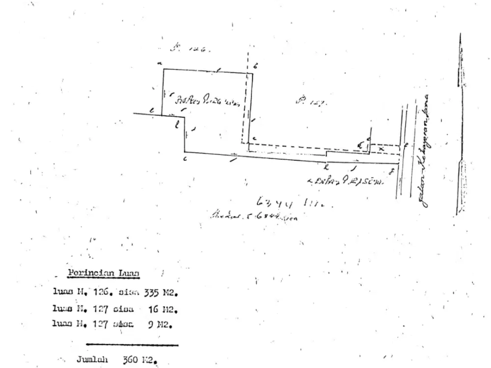 Dijual rumah hitung tanah area bebas banjir di jalan raya Kebayoran Lama Jakarta Selatan