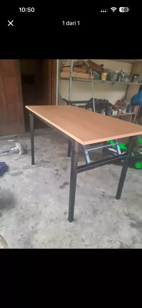 Meja lipat lapis hpl