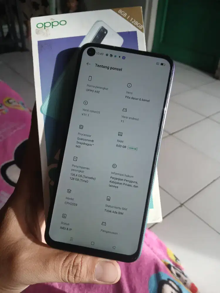 Oppo a92 ram8/128gb hp+dus