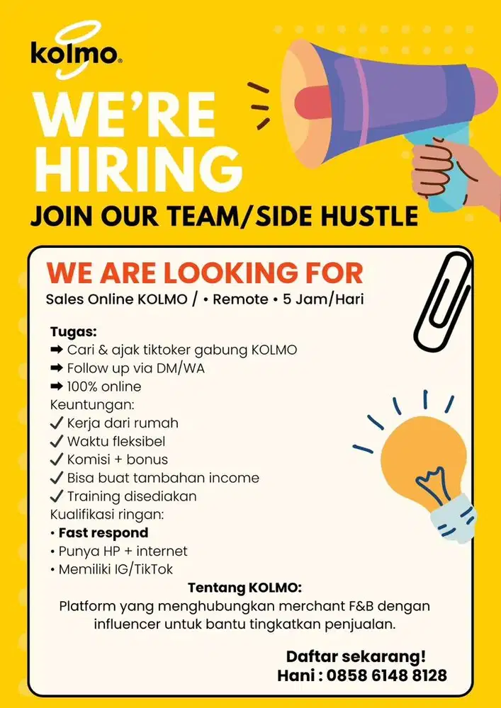 LOWONGAN KERJA REMOTE