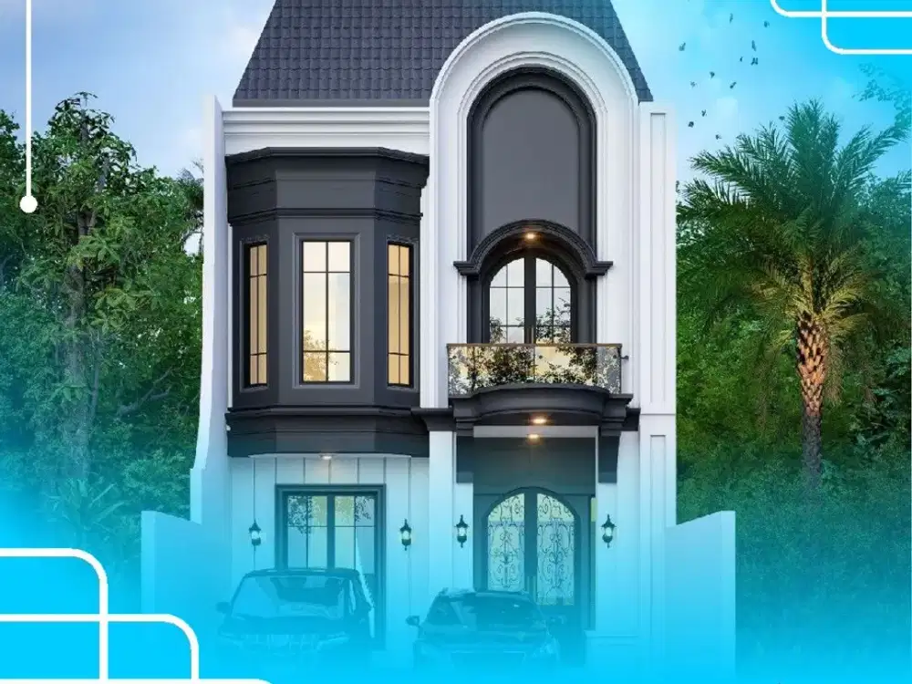 EXCLUSIVE Hanya 1 unit Rumah Bergaya AMERICAN CLASSIC di Jagakarsa Jakarta Selatan