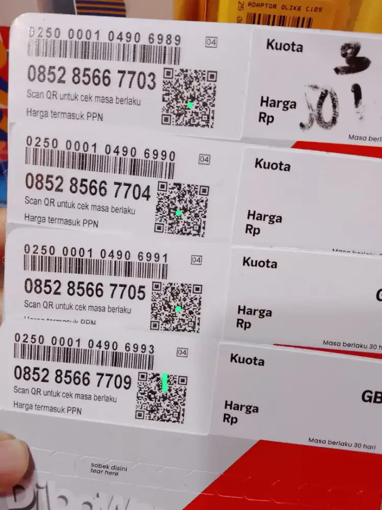 Nomot Cantik Telkomsel flash kuota 3gb