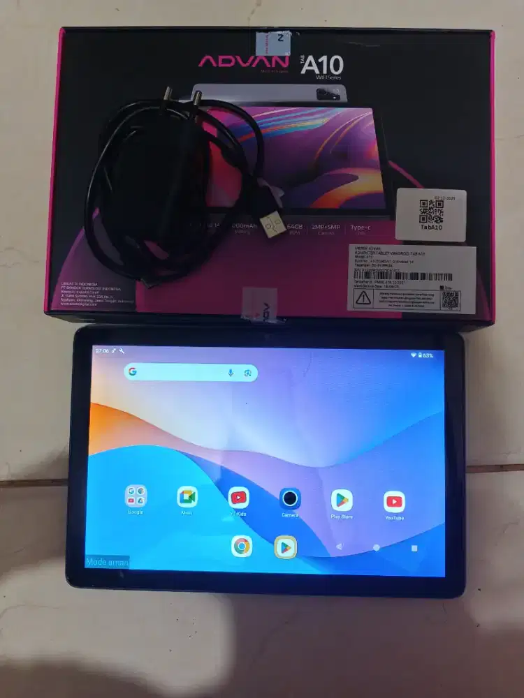Tab Advan A10 4 GB/ ROM 64 Gb. Wifi Only