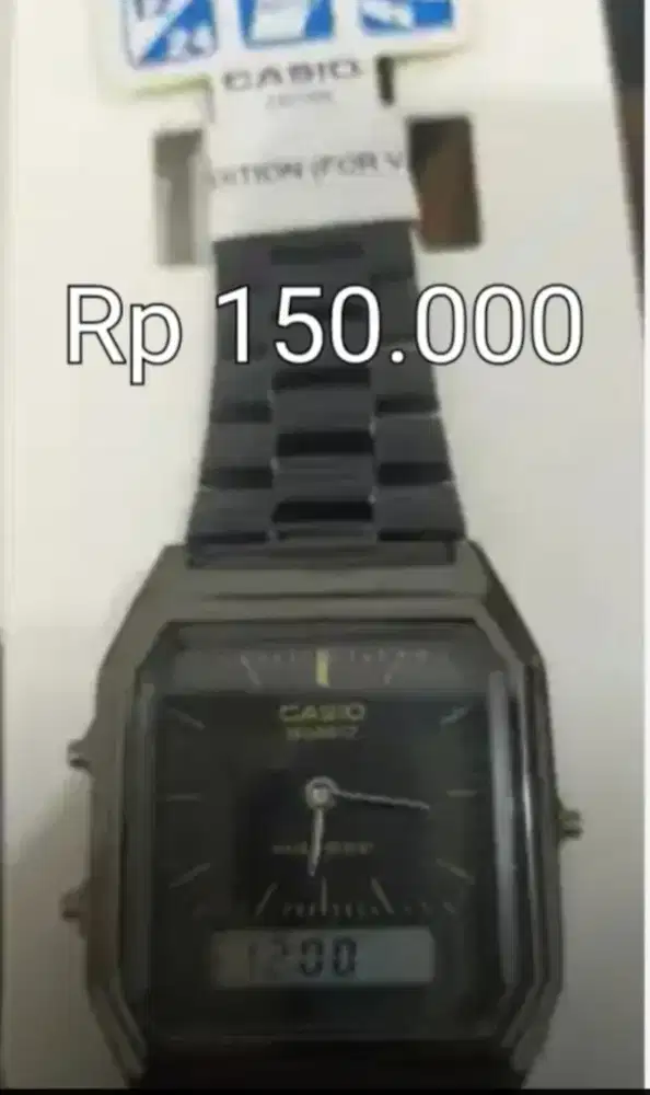 Jam tangan Casio hitam