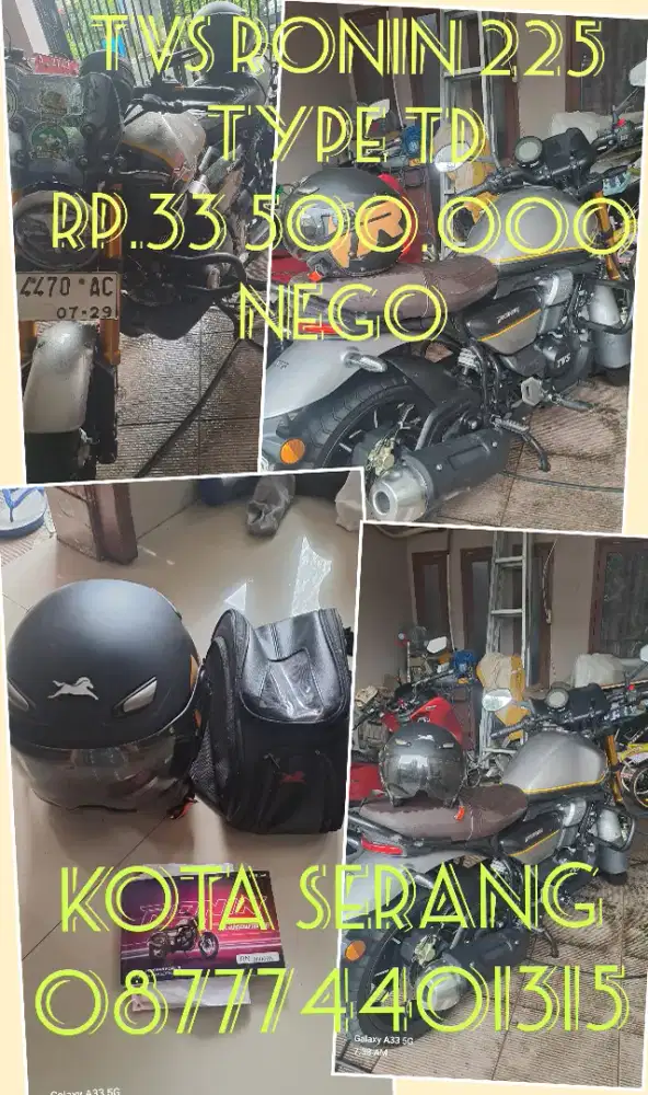 Tvs ronin 225 cc abu abu