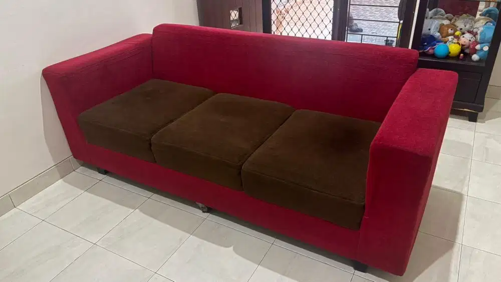 sofa 3seater kondisi bagus