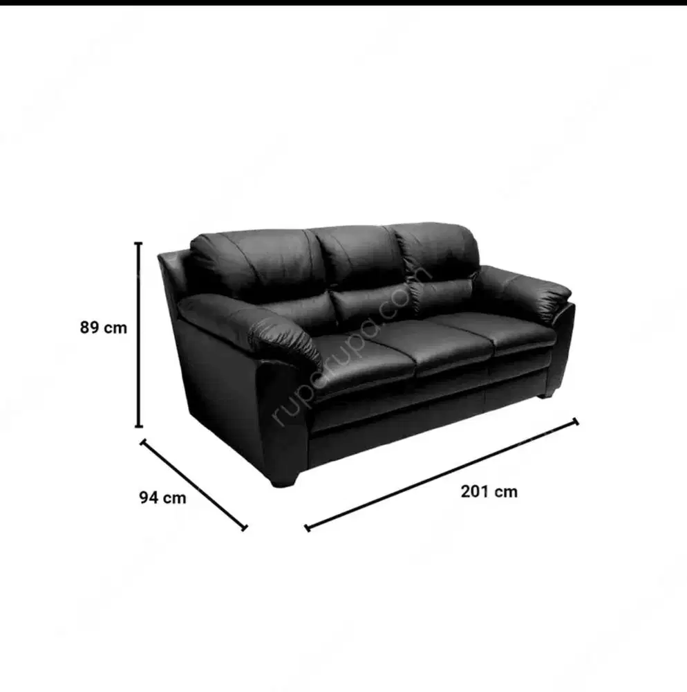 Sofa Informa Ziva 3 Seater Leather Genuine (Kulit Asli)