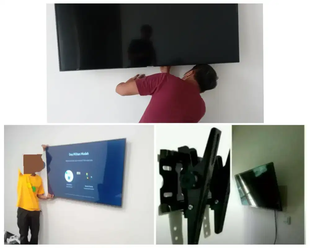 Braket +pasang atau jasa pasang terima rapih breket bracket led tv