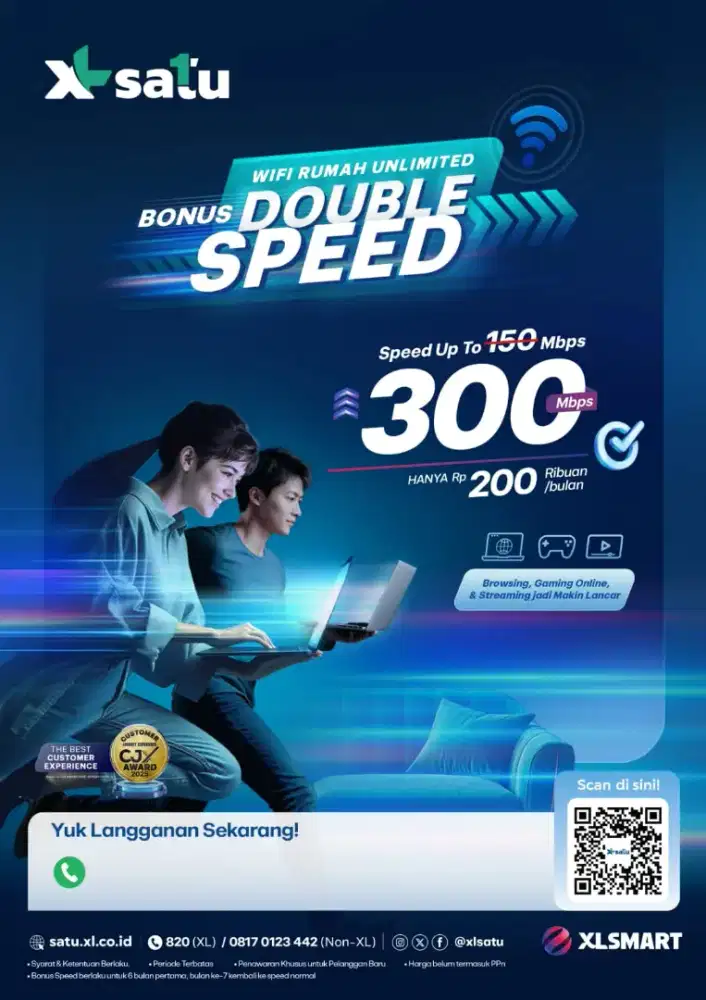 gratis  pemasangan wifi xl