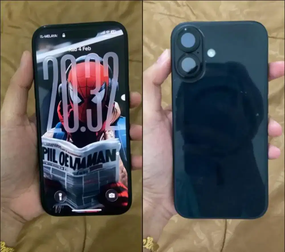 Jual iphone 16 128 pemakaian 8 bulan  bh 100%