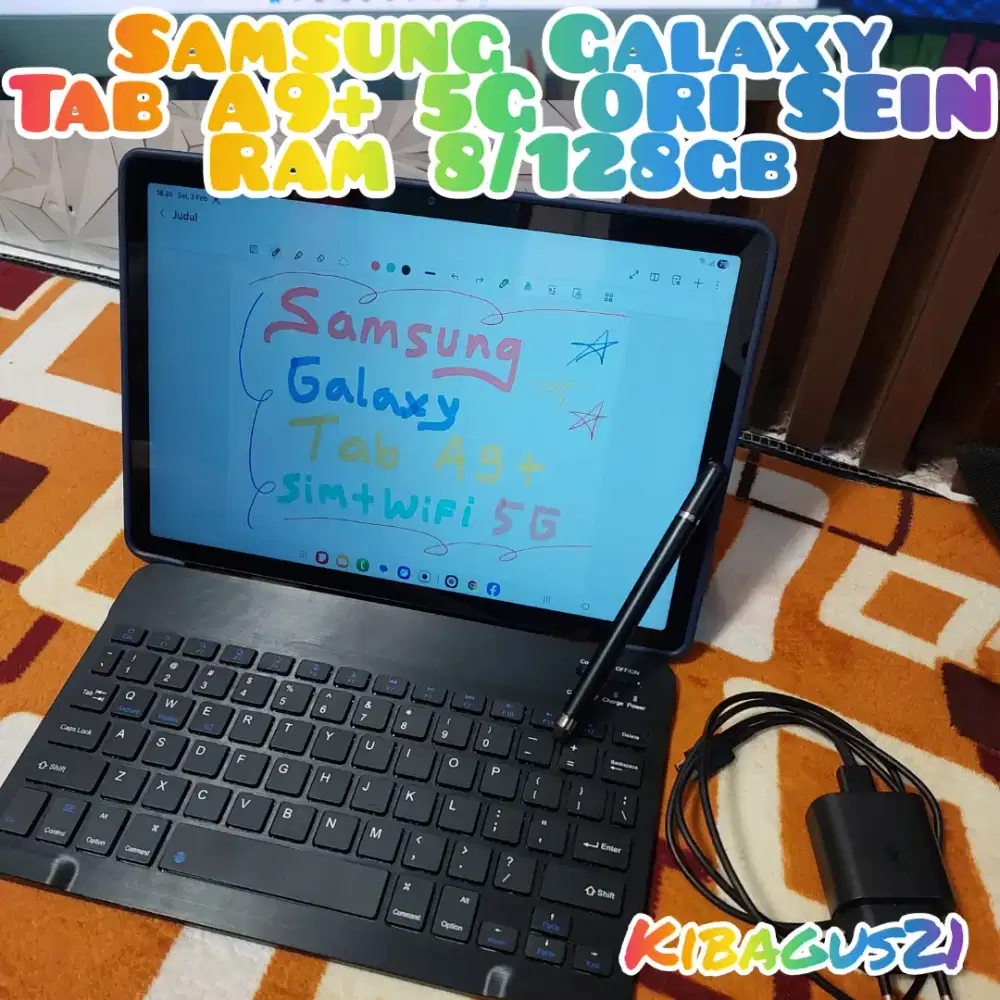 Samsung Galaxy Tab A9+ Versi Simcard 5G + Wifi mulus byk bonus