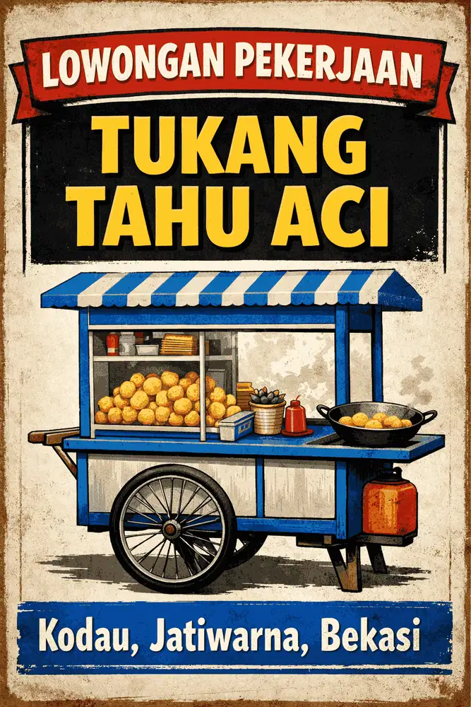 [DIBUTUHKAN] Karyawan Tukang Tahu Aci - Kodau, Bekasi