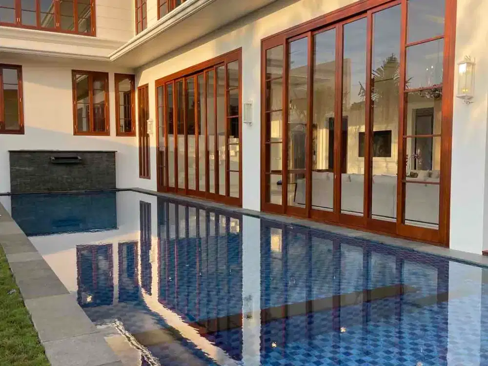 dijual rumah kewah baru jadi fully furnished siap huni kemang jakarta seltan