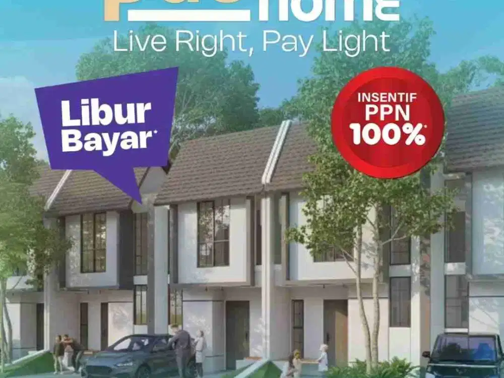 Pad HOME PAD-X Graha Raya Rumah 2 Lantai DP 0% Mulai 700 Jutaan