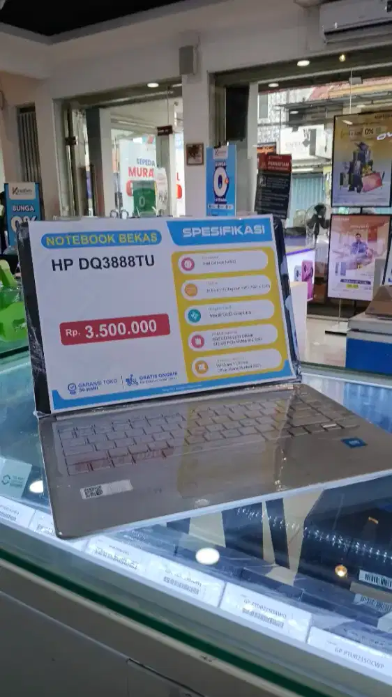 Laptop Bekas Spek Ngantor Merk HP 8/512GB