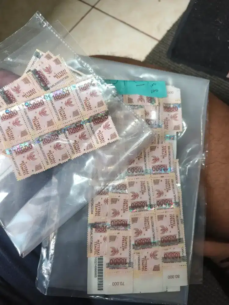 Materai 10.000 ASLI ORIGINAL